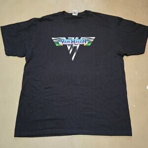 Anvil Van Halen Concert Short Sleeve Black T-Shirt Men's Size XL